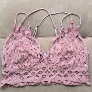 Free People Adella Lace Bralette - Blush M